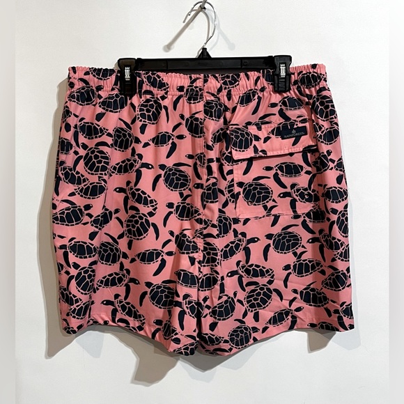 RAINFOREST Mens Lined Swim Trunks Turtle Print In Flamingo Pink Size XL NWOT - Picture 5 of 8